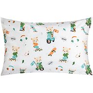 BELLATEX Viola 40 × 60 cm 45 / 041 teddy bear on motorcycle - Pillowcase