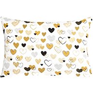 Bellatex 90/161 60 × 40 cm, mustard heart - Pillowcase