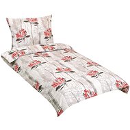 BELLATEX Linen crepe 80 / 236 flower red 140 × 200, 70 × 90 - Bed Linen