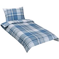 BELLATEX Linen crepe 80 / 545 cube blue 140 × 200, 70 × 90 - Bed Linen