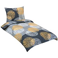 Bellatex Linen cotton 90/865 B ball grey 140 × 200, 70 × 90 cm - Bed Linen