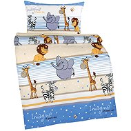 BELLATEX Children's bedding AGATA KREP 80/036 safari blue 90 × 135,45 × 60 - Bed Linen