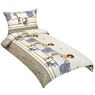 BELLATEX Bedding Junior KREP 80/038 safari beige 140 × 200, 70 × 90 - Bed Linen