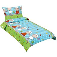 BELLATEX Bedding Junior KREP 80/050 sheep blue 140 × 200, 70 × 90 - Bed Linen