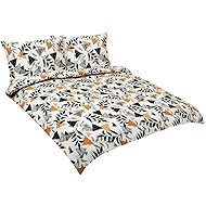 BELLATEX Linen crepe F 80/207 garden, cream 1 piece 180 × 220, 2 pieces 70 × 90 - Bed Linen