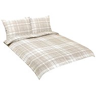 BELLATEX Linen crepe F 80/311 tile beige 1 pcs 220 × 200, 2 pcs 70 × 90 - Bed Linen