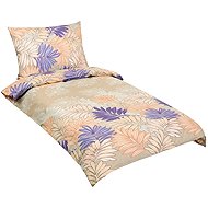 BELLATEX Linen cotton 90/395 140 × 200 cm, 70 × 90 cm, fern purple - Bed Linen