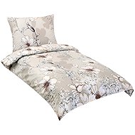 BELLATEX Hotel programme Linen 190/314 140 × 200 cm, 70 × 90 cm, coffee hibiscus - Bed Linen