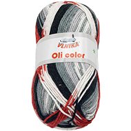 Bellatex Yarn Oli Color 100g - 300 grey, black, red - Yarn