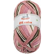 Bellatex Yarn Oli Color 100g - 313 pink, brown - Yarn