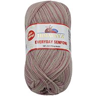 BELLATEX s.r.o. Příze Everyday Senfoni 100 g - 71030-23 fialová, béžová - Yarn