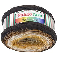 Bellatex Yarn SpagoYarn Rainbow 250 g - 3 brown, mustard - Yarn