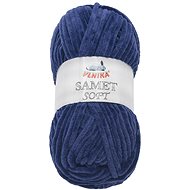 Vlnika Yarn Velvet Soft 100 g - 246 dark blue - Yarn