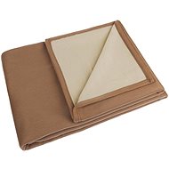 BELLATEX Sheet blanket 5015/033 135 × 200 light/dark brown - Duvet 
