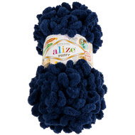 BELLATEX Yarn Puffy 100 g - 58 dark blue - Yarn