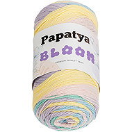 BELLATEX Yarn Papatya Bloom 100 g, 03 yellow, blue, green - Yarn