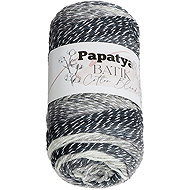 BELLATEX Papatya Cotton Blend batik 100 g, 1013 white, black, grey - Yarn