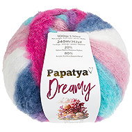 BELLATEX Yarn Papatya Dreamy 100 g, 07 pink, blue - Yarn