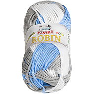 BELLATEX Robin colour 100 g - 18 white, gray, blue - Yarn