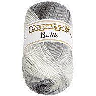 BELLATEX Papatya Batik 100 g - 554-01 white, gray - Yarn