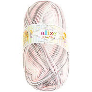 BELLATEX Baby Best Batik 100 g - 6664 pink, gray, white - Yarn