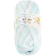 BELLATEX Baby Best Batik 100 g - 6623 light pink, light blue - Yarn