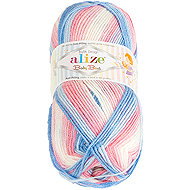 BELLATEX Baby Best Batik 100 g - 7935 white, pink, blue - Yarn