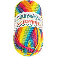 BELLATEX Joyful 100 g - 16 orange, blue, yellow, pink - Yarn
