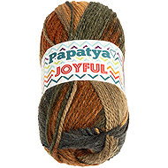 BELLATEX Joyful 100 g - 08 brown, green, dark gray - Yarn