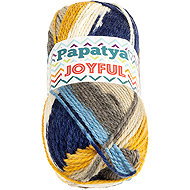 BELLATEX Joyful 100 g - 15 white, blue, gray, yellow - Yarn