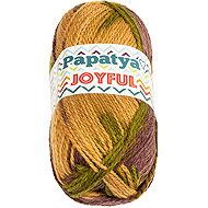 BELLATEX Joyful 100 g - 32 brown, purple, green - Yarn