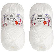 BELLATEX Baby One 100 g set of 2 pcs - 010 white - Yarn