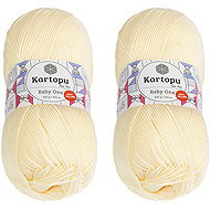 BELLATEX Baby One 100 g set 2 pcs - 025 vanilla - Yarn