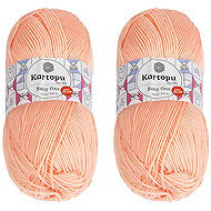 BELLATEX Baby One 100 g set of 2 pcs - 253 apricot - Yarn
