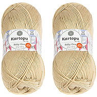 BELLATEX Baby One 100 g set 2 pcs - 861 cappuccino - Yarn