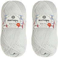 BELLATEX Baby One 100 g set of 2 pcs - 992 light gray - Yarn