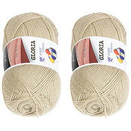BELLATEX Gloria 50 g set of 2 pcs - 51220 coffee - Yarn