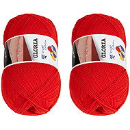 BELLATEX Gloria 50 g set of 2 pcs - 52180 red - Yarn