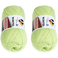 BELLATEX Gloria 50 g set of 2 pcs - 53744 light green - Yarn