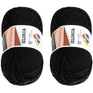 BELLATEX Gloria 50 g set of 2 pcs - 59005 black - Yarn