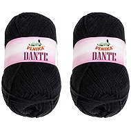 BELLATEX Dante 100 g set of 2 pcs - 1308 black - Yarn
