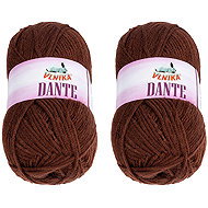 BELLATEX Dante 100 g set of 2 pcs - 1311 dark brown - Yarn