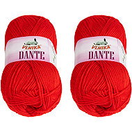 BELLATEX Dante 100 g set of 2 pcs - 1317 red - Yarn