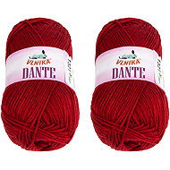 BELLATEX Dante 100 g set of 2 pcs - 1321 burgundy - Yarn