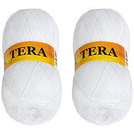 BELLATEX Tera 100 g set of 2 pcs - 1 white - Yarn