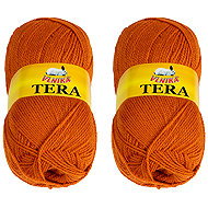 BELLATEX Tera 100 g set of 2 pcs - 91 orange - Yarn