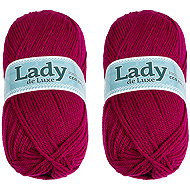 BELLATEX Lady NGM de luxe 100 g set 2 pcs - 1103 fuchsia - Yarn
