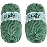 BELLATEX Lady NGM de luxe 100 g set of 2 pcs - 1132 moss green - Yarn