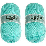 BELLATEX Lady NGM de luxe 100 g set of 2 pcs - 922 light turquoise - Yarn