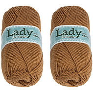 BELLATEX Lady NGM de luxe 100 g set of 2 pcs - 946 brown - Yarn